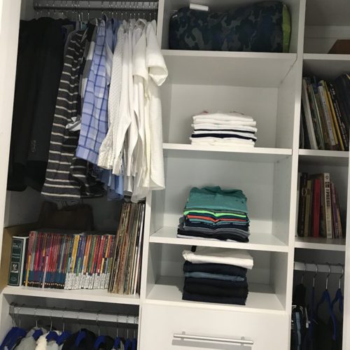Organized Boy's Closet