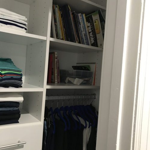 Organized Boy's Closet 3