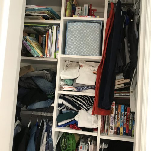 Unorganized Boy's Closet 2