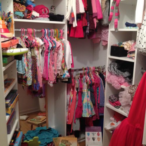 Unorganized Girl's Closet 1