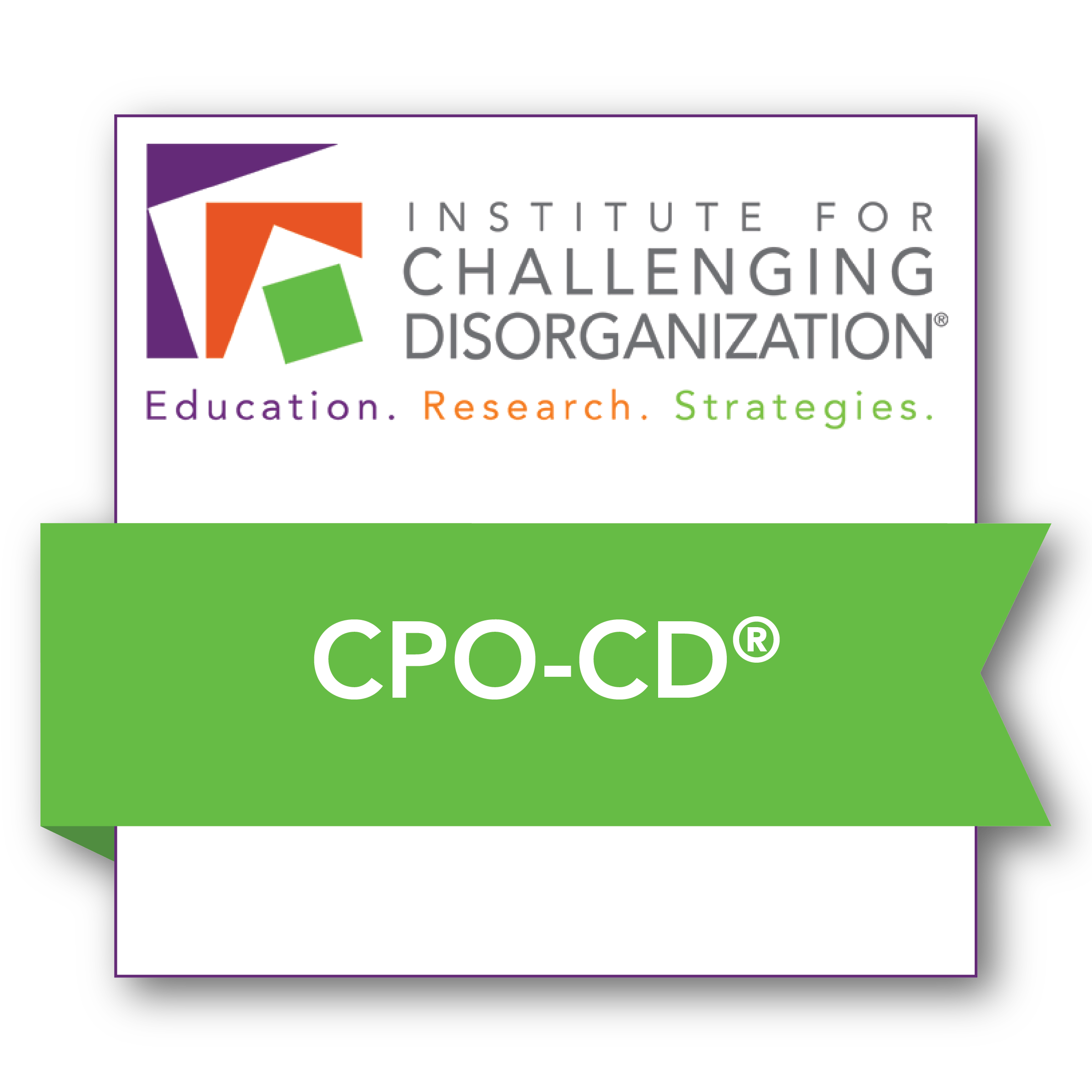 Lets Get Organized Gayle Gruenberg CPO-CD badge