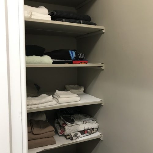 Re-organization of Linen Closet 1