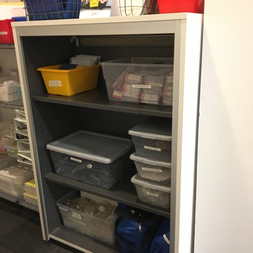 Organized Office Shelves