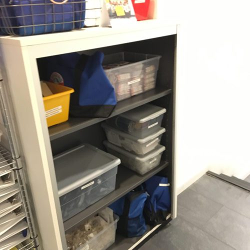 Organized Office Shelves